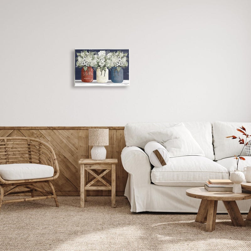 Stupell Industries Americana Floral Bouquets Rustic Flowers Country Pride Wall Plaque Art Design by Cindy Jacobs 13 x 19 - Image 2